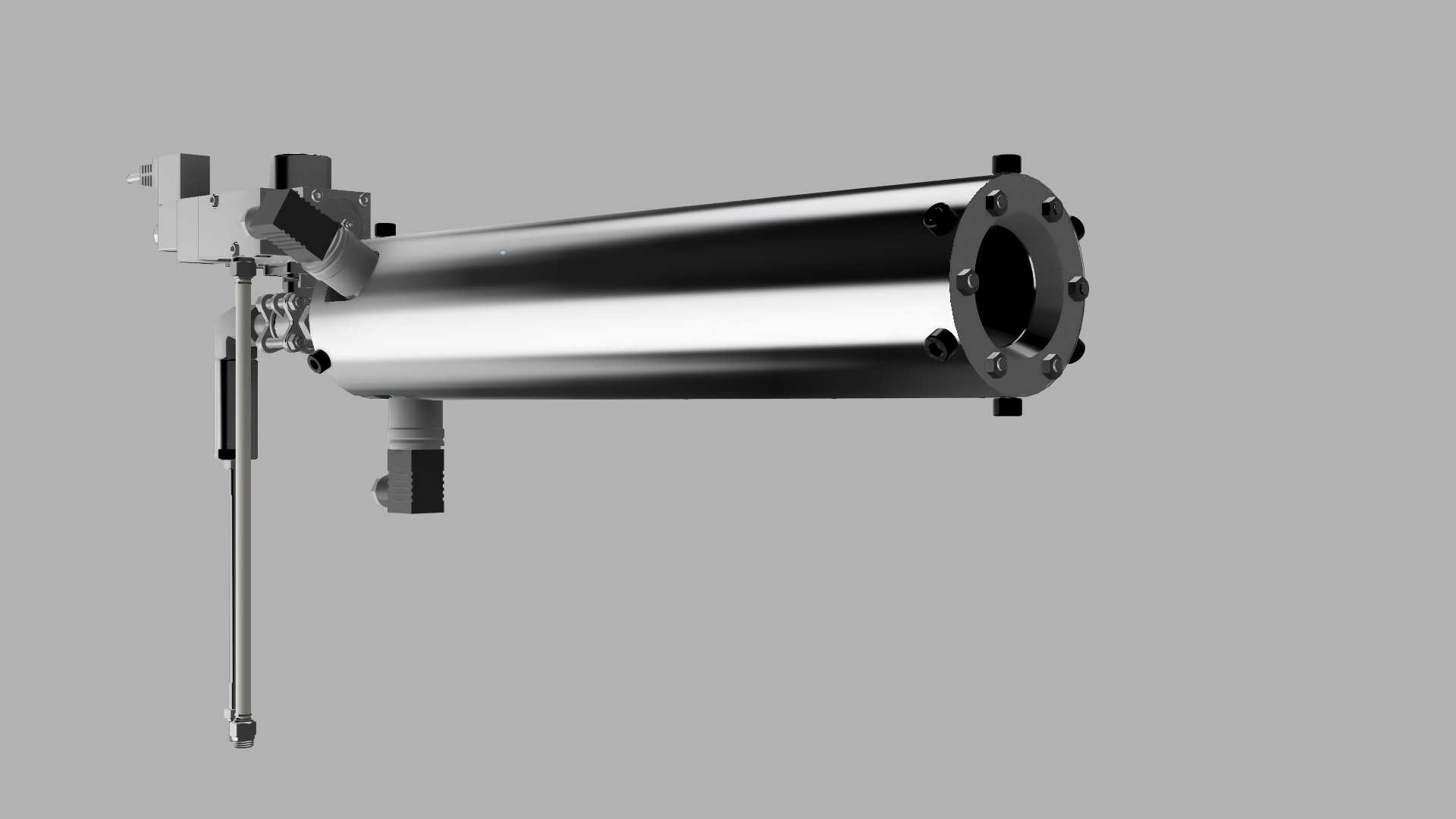 Iso view
                    of the complete assembly